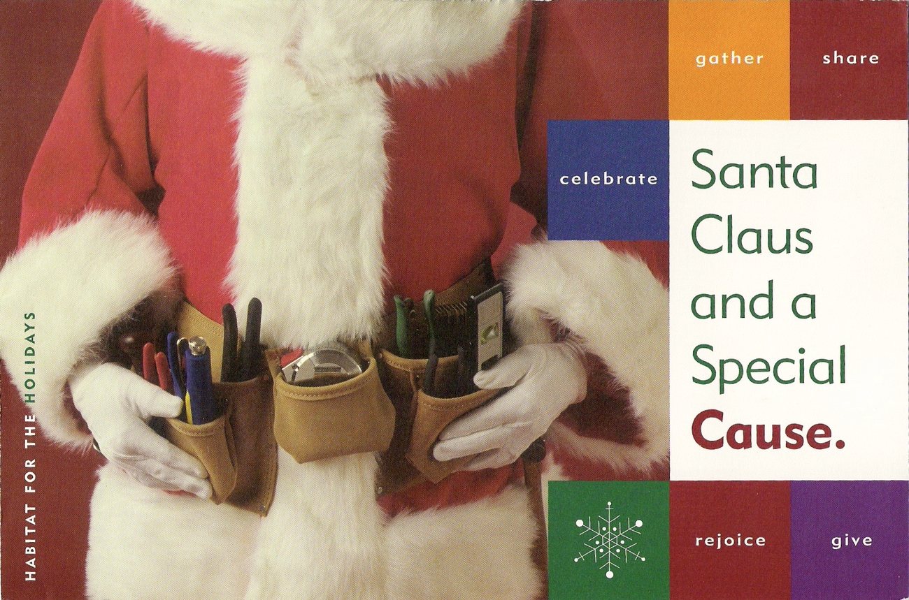image of Santa wearing a toolbelt